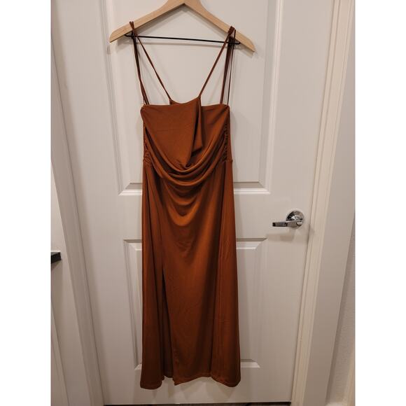 Jason Wu Terracotta Cocktail Maxi Dress - Picture 3 of 8